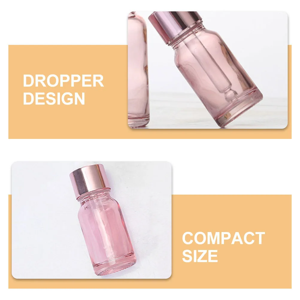 

6Pcs Portable Essential Oil Bottles Glass Dropper Bottles Leakproof Small Travel Reusable Perfume Oil Containers