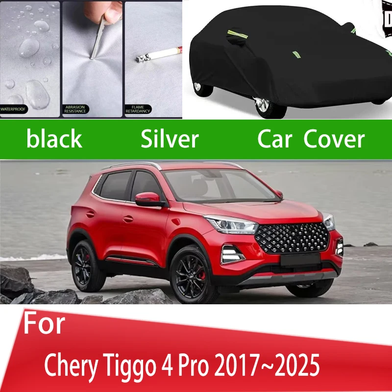 

For Chery Tiggo 4 Pro 2017~2025Outdoor Protection Full Car Covers Snow Cover Sunshade Waterproof Dustproof Exterior Car accessor