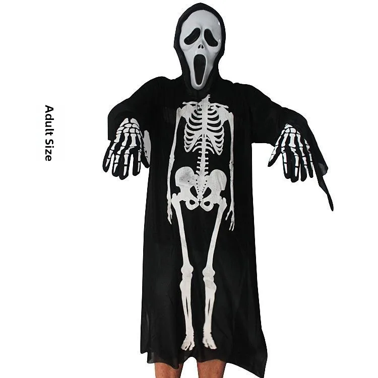 

loween Cosplay Skeleton Costume Adult Terror Mask Par Decoration eup Dr Skeleton Suit Adult Size Ghost Clothes