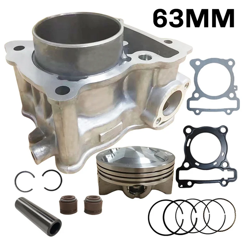 

A42M-Engine Cylinder Kit Piston Ring Gasket Set 63MM Big Bore Racing For NMAX155 Aerox TRICITY R15 NVX 155Cc To 183Cc