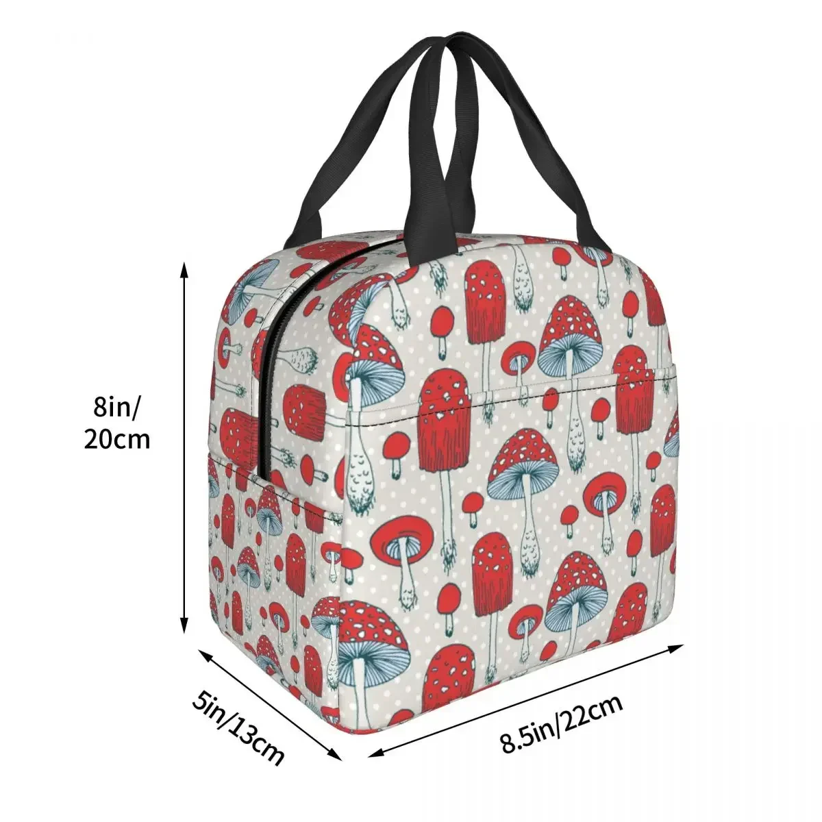 Sac à lunch isotherme avec fleurs magiques psychédéliques pour femmes, sac isotherme portable, boîte à lunch thermique, fourre-tout scolaire pour enfants, chambres plus lentes