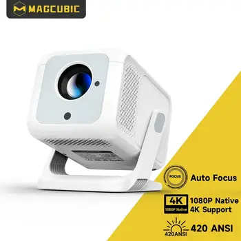 Mini projektor Magcubic HY310X 4K z rozdzielczością Full HD 1080P 420ANSI Android 11 z automatycznym ustawianiem ostrości Keystone do projektora stojącego w kinie plenerowym