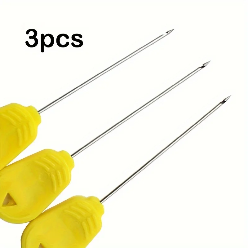 3-Piece Fishing Bait Hook Set Stainless Steel Sharp Tackle for Carp/Sea Fishing