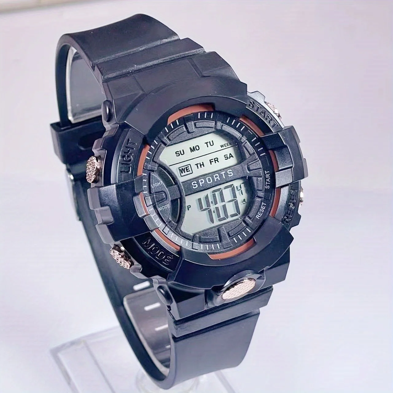 Reloj electrónico deportivo multifuncional, luminoso, resistente al agua, suministros de aprendizaje para estudiantes, moda de ocio