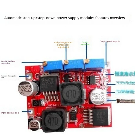 LM2596 XL6019 Solar Wind Auto Buck Boost CC CV Battery Charger Power Module for Arduino Regulator