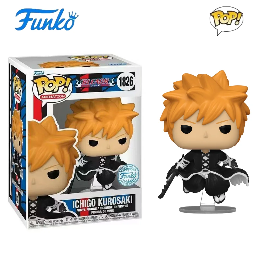 BLEACH-figuras de acción de Ichigo Kurosaki, modelo de vinilo de edición limitada, Funko Pop, 1826 pulgadas, 4,8