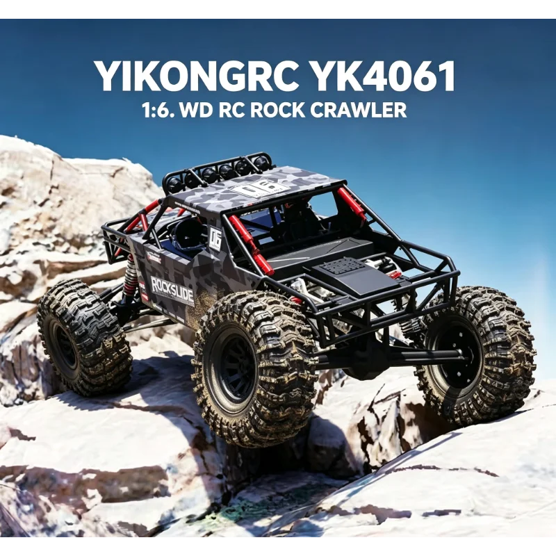 Yikongrc Yk4061 1:6 4wd Rc Rock Crawler, Low Center Of Gravity Electric Off‑Road Hobby Scale Model Vehicle