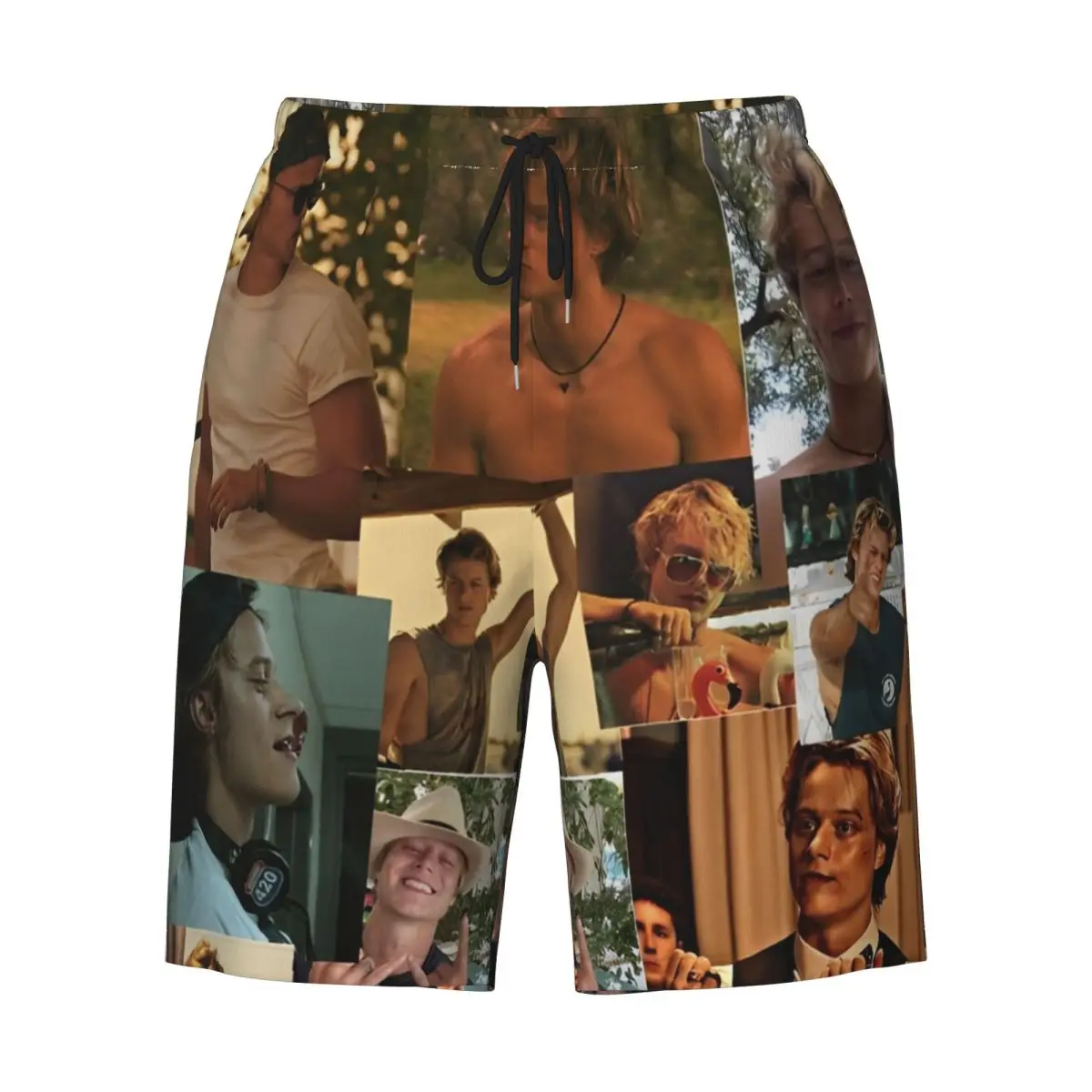 กางเกงขาสั้นฤดูร้อนชาย Jj Maybank ท่อง Rudy Pankow Photo Collage สั้นกางเกง Quick Dry กางเกงว่ายน้ํา Plus ขนาด