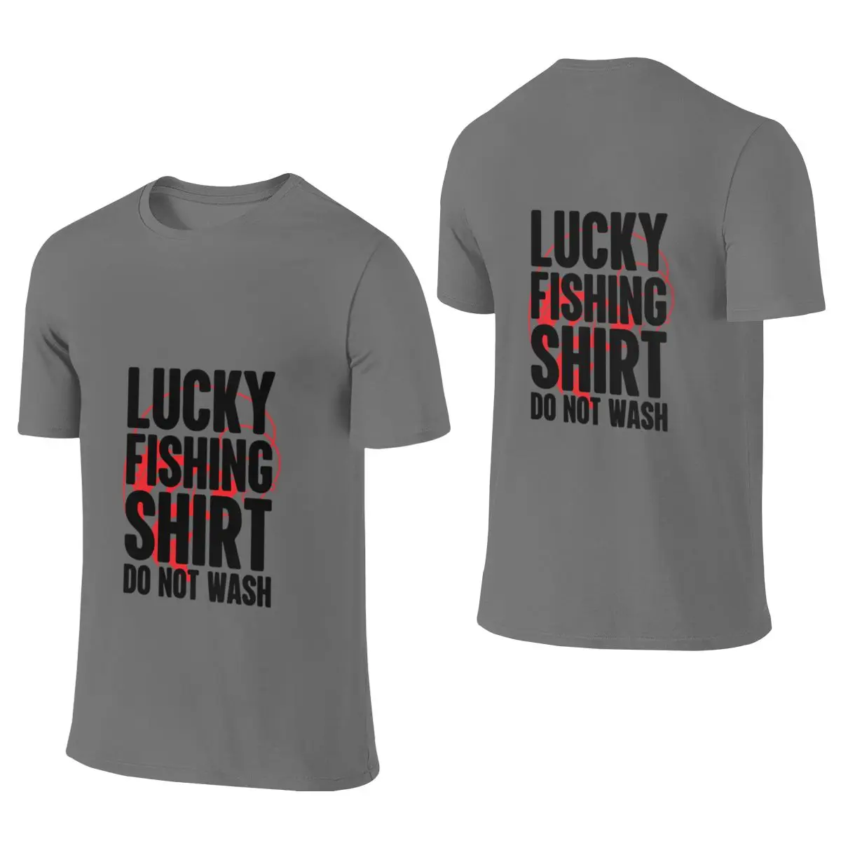 Lucky Fishing Shirt Versatile Reversible T-shirt Sweet-Cool Girlish Feeling Bright Colors Short Sleeve