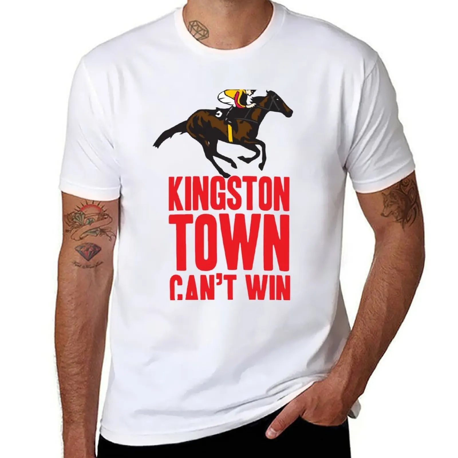 

Kingston Town Can't Win T-Shirt t shirt for man 100 percent cotton black cotton t-shirt plain for man package T-Shirt