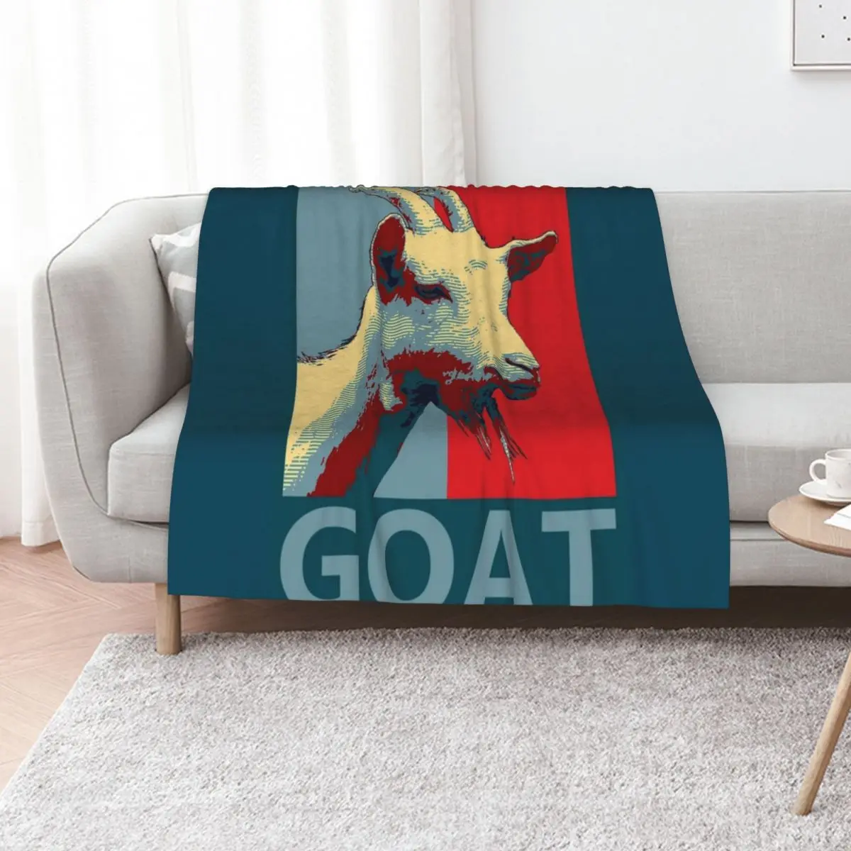 GOAT Throw Blanket Flannels bed plaid Polar Summer Beddings Blankets For Sofas Cute Blankets