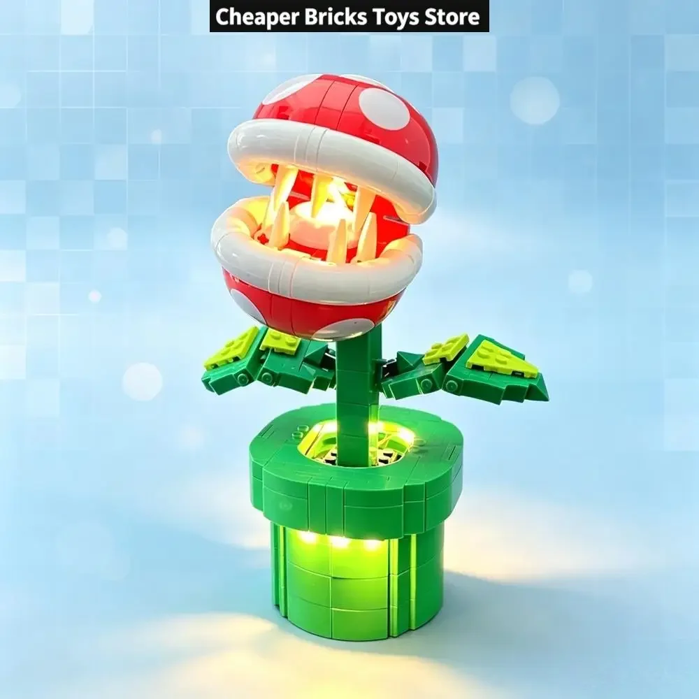 LED Light Set For 71426 System for  Piranha Plant Construction Model (Excludes Building Bricks,Only the Light)