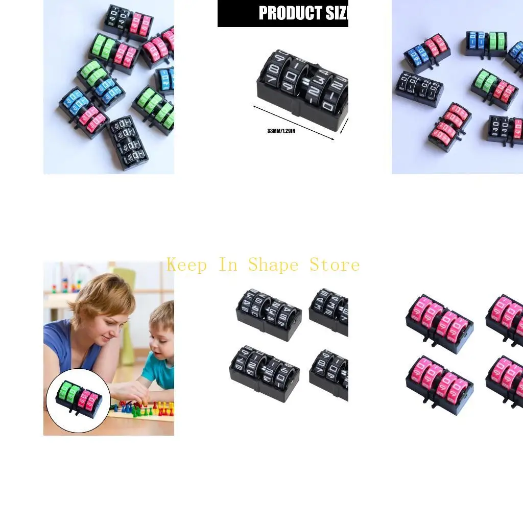 U1JC Point Counter Set, 4 Pack Manual Number Compacts Score Counter