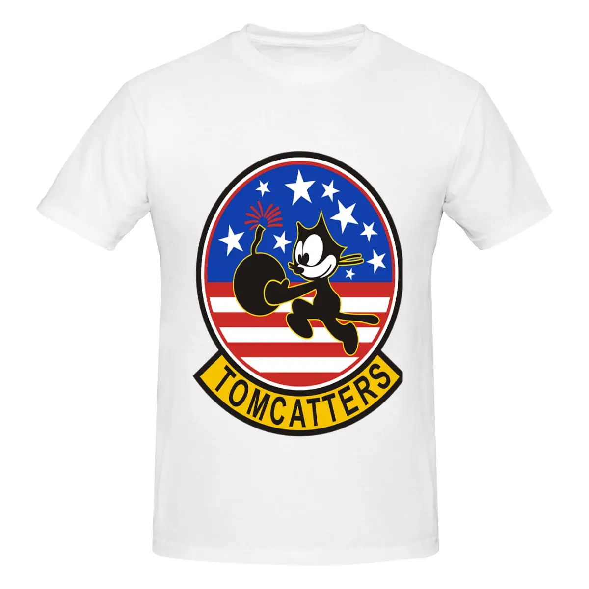 Tomcat VF-31 Tomcatters Крутая футболка с графическим принтом для летнего подарка Базовая футболка с коротким рукавом