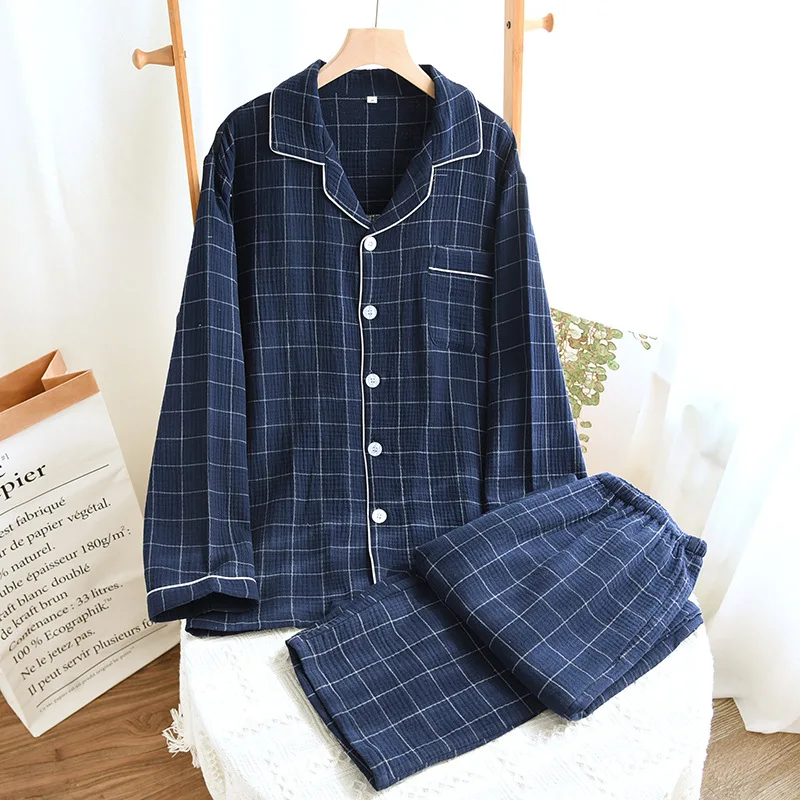 

Wholesale Men's 100% Cotton Eco-friendly Unisex Winter Pajamas Sets