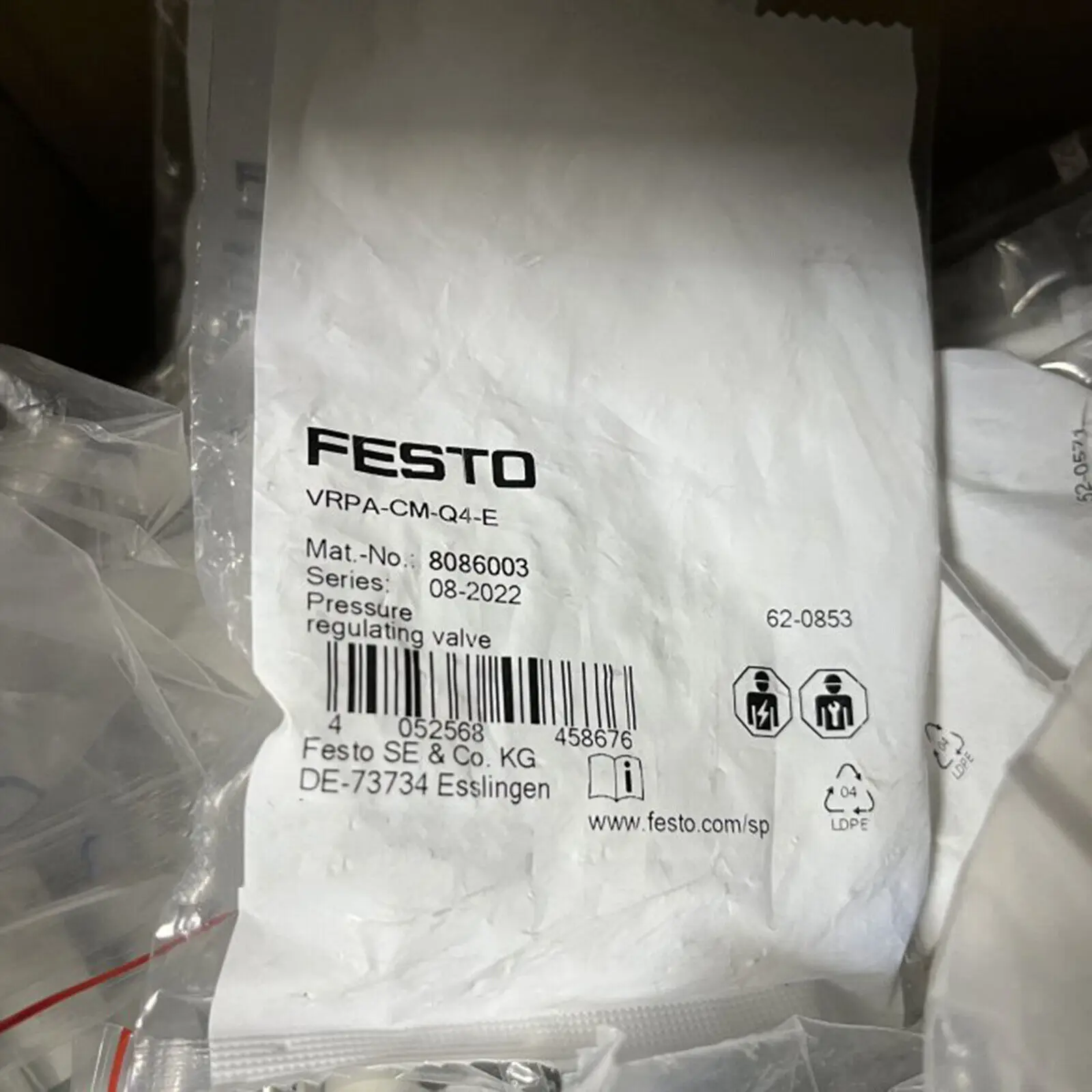 1pcs New FESTO VRPA-CM-Q4-E 8086003 pressure reducing valve fast Ship