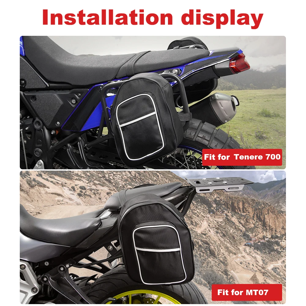 Motorcycle Bags Waterproof Travel Bags Side Luggage Saddlebags Frame Crash Bar Bags Universal For Yamaha Honda Suzuki Kawasaki