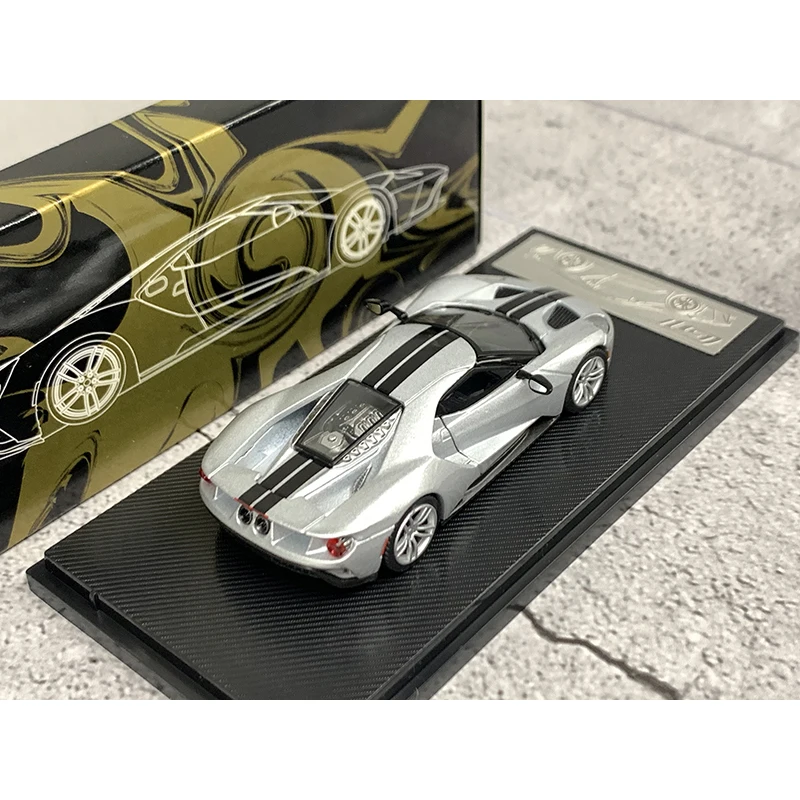 سرعة GT 1:64 مقياس 2017 فورد GT نموذج سيارة من خليط معدني فضي كلاسيكي للكبار هدية تذكارية زينة عرض ثابت #4