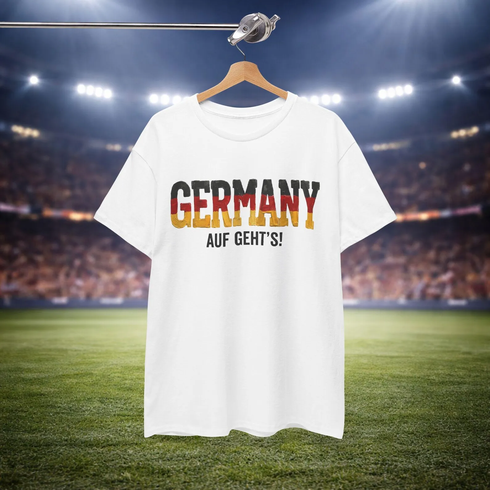 Unisex German Flag Theme Tee National Pride Football Lover 2026 Soccer Event Fan Gift Casual Streetwear Top