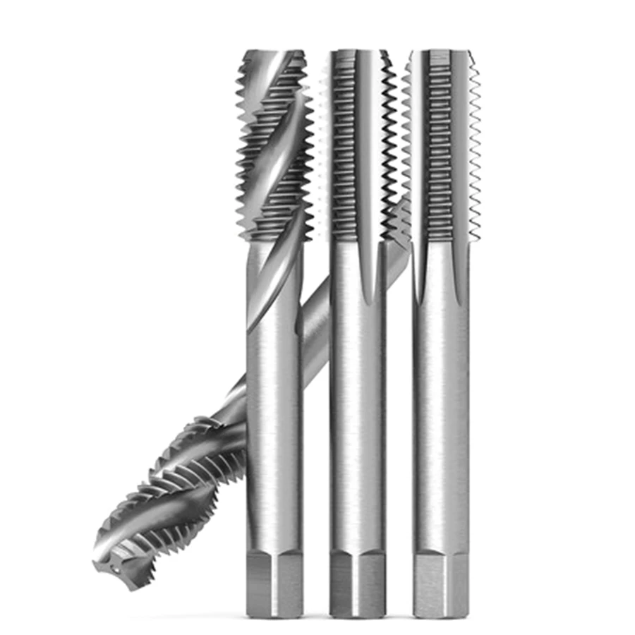 Xoắn Ốc Tập Đầu Đầu Vít Thẳng Rãnh Máy Dây Thép Không Gỉ Gõ Gõ Mũi M2 M3 M4 M5 M6 m8 M10 M12 Dụng Cụ