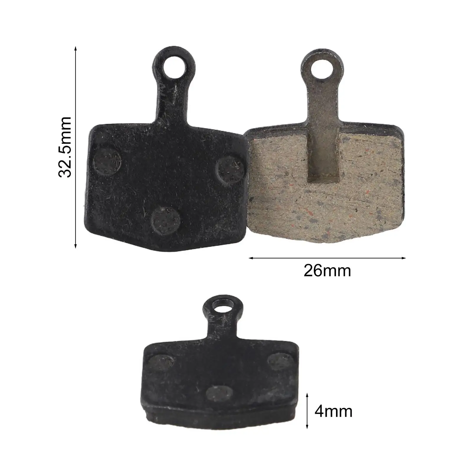 High Performance Organic Compound Brake Pads Improved Heat Dissipation Noise Suppression Urban Road Sports 32 5mm Vertical Lug