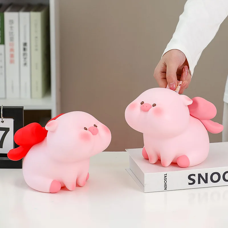 

Piggy Bank ChildBank Household Items Children Toys Moneey Boxs Cartoon Pig Shaped Birthday Gift Coins Storage Box