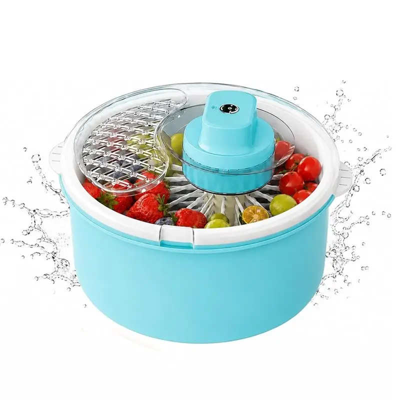 For Meal Prep Salad Spinner And Produce Washer Electric Fruit Washer One-Touch Produce Washing And Drying Solution