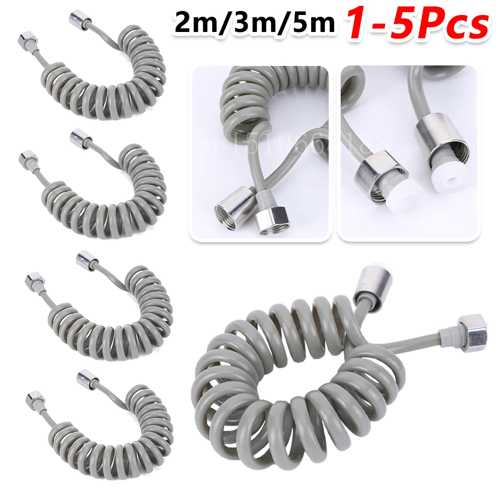 

2/3/5 метров пружинный душевой шланг гибкая телефонная линия душевой шланг водный сантехнический шланг для воды в ванной комнате туалет биде распылитель