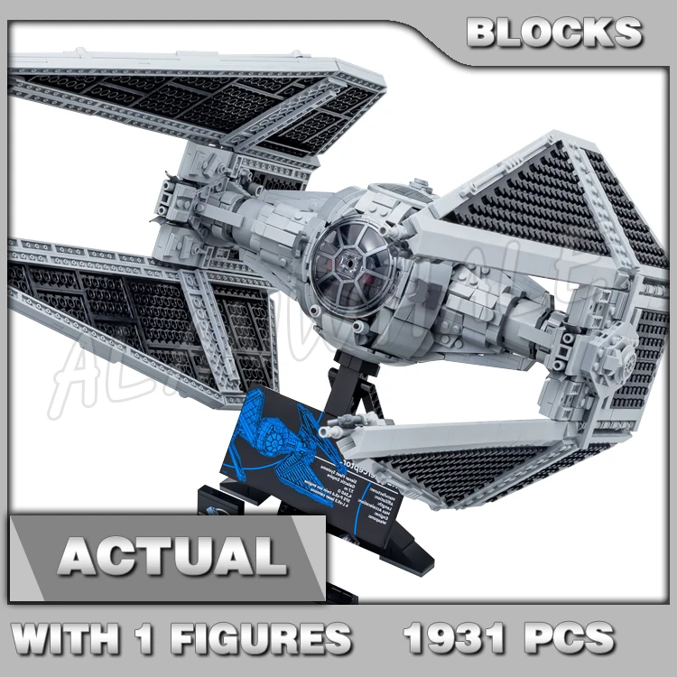 

1931pcs Star Plan USC Ti Interceptor Saga Starfighter Laser Cannons Mouse Robot 3358 Building Blocks Toy Compatible With Model