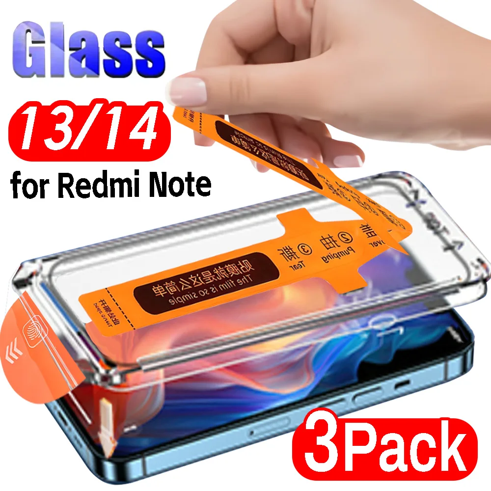 

Простое в установке закаленное стекло HD для Xiaomi Redmi Note 13Pro 5G Защитная пленка для экрана с установочным комплектом для Redmi Note 14 Pro 5G