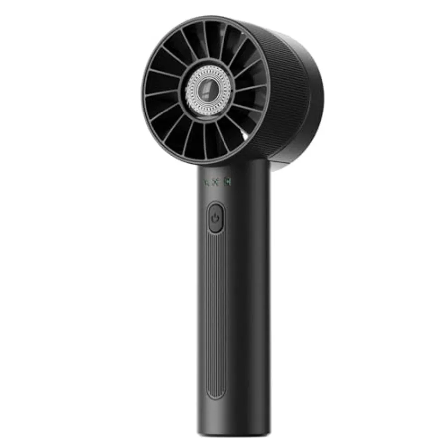

Portable Mini Handheld Turbo Fan, 4 Speed High Velocity Personal Cooling Device [Max 16H], Rechargeable Purse Travel Essential