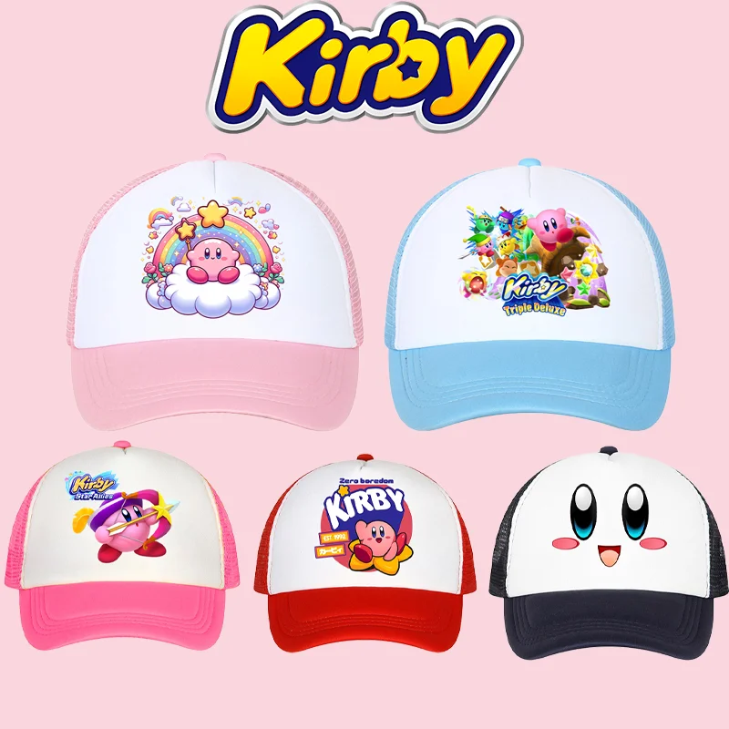 Kirby Adult Children Baseball Caps Boys Girls Cute Hat Cartoon Anime Graphic Print Summer Hats Women Men Cap Birthday Party Gift