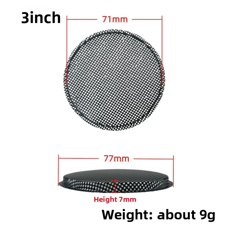 MW Audio, 2 stuks, zwarte luidsprekerroosters van ijzer, 1,5"-10", stofdichte beschermhoes voor audioapparatuur.
