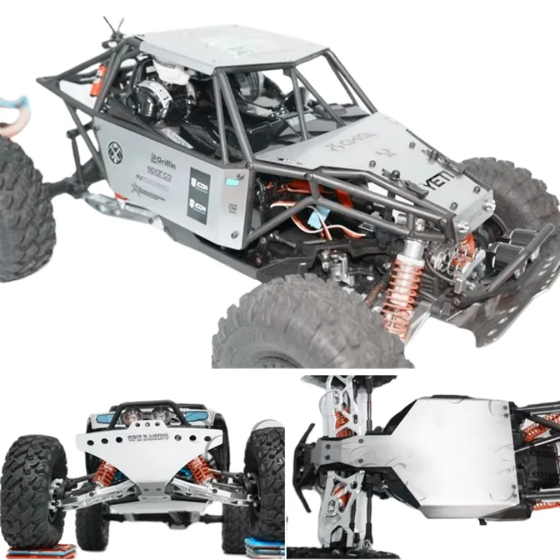 

Steel Body Cover Armor Front Bumper Chassis Plate for 1/10 YETI 90025 90026