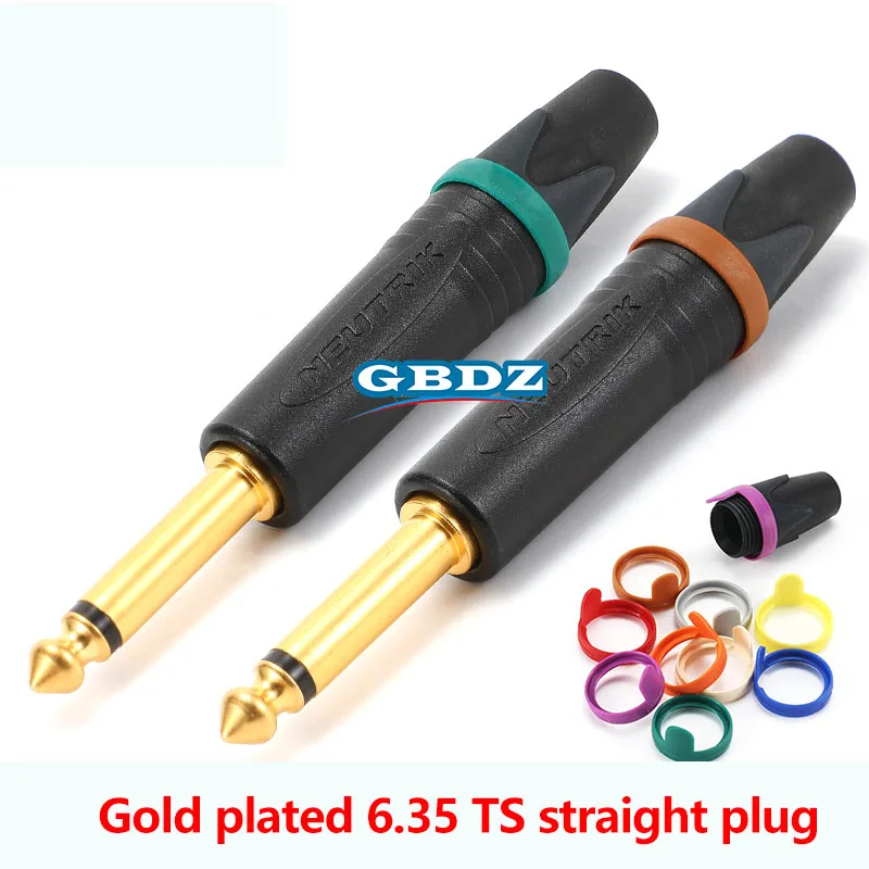 Conector de Áudio Jack 1/4" (6,35 mm) Reforçado para Celular NP2X NP3X NP3X-B Mono/Estéreo para Cabos de Guitarra, Snake Cables e Caixas de Som