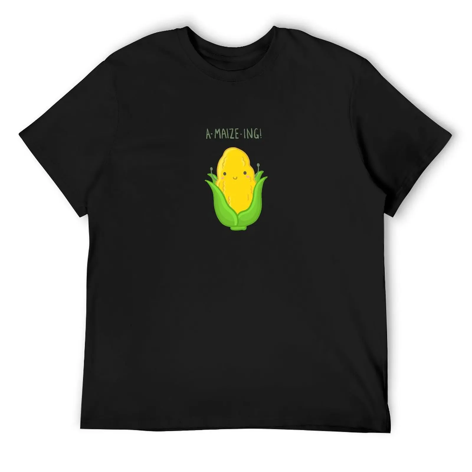 A-maize-ing! Funny motivational corn pun T-Shirt anime stuff quick drying custom t shirt t shirt men 100℅ cotton