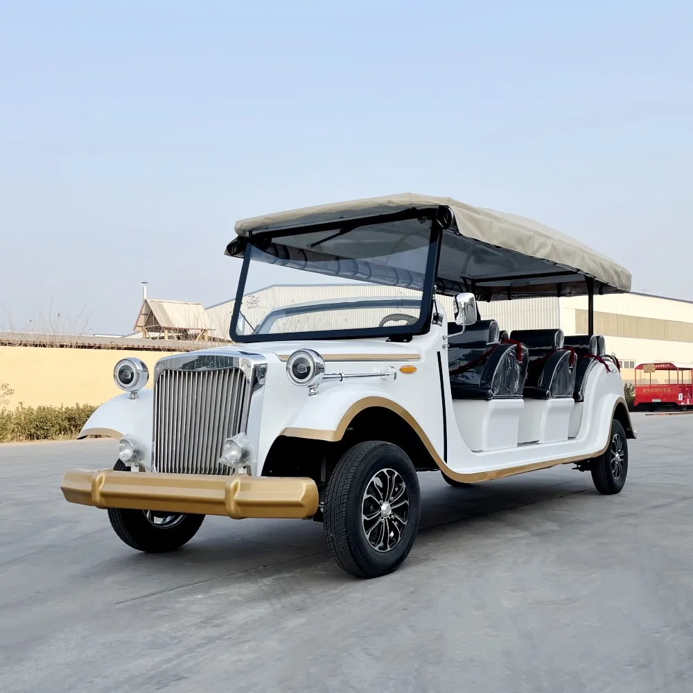 

China Factory Supply 5/8/11/14 Seats Electric Patrol Car Retro Classic Sightseeing Car