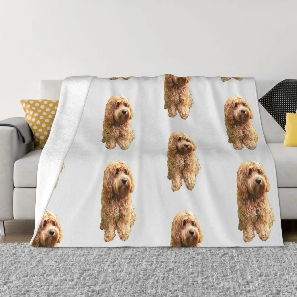 

Cockapoo Cockerpoo Oh So Stylish! Throw Blanket Comforter Retros Blankets