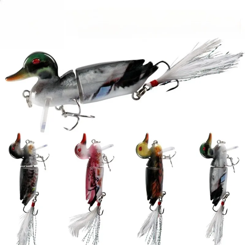 Billings Duck Multi-Segment Lure, Multi-Segment Fishing Lure, Artificial Lures Fishing Gear, Practical Niche Fishing Tool