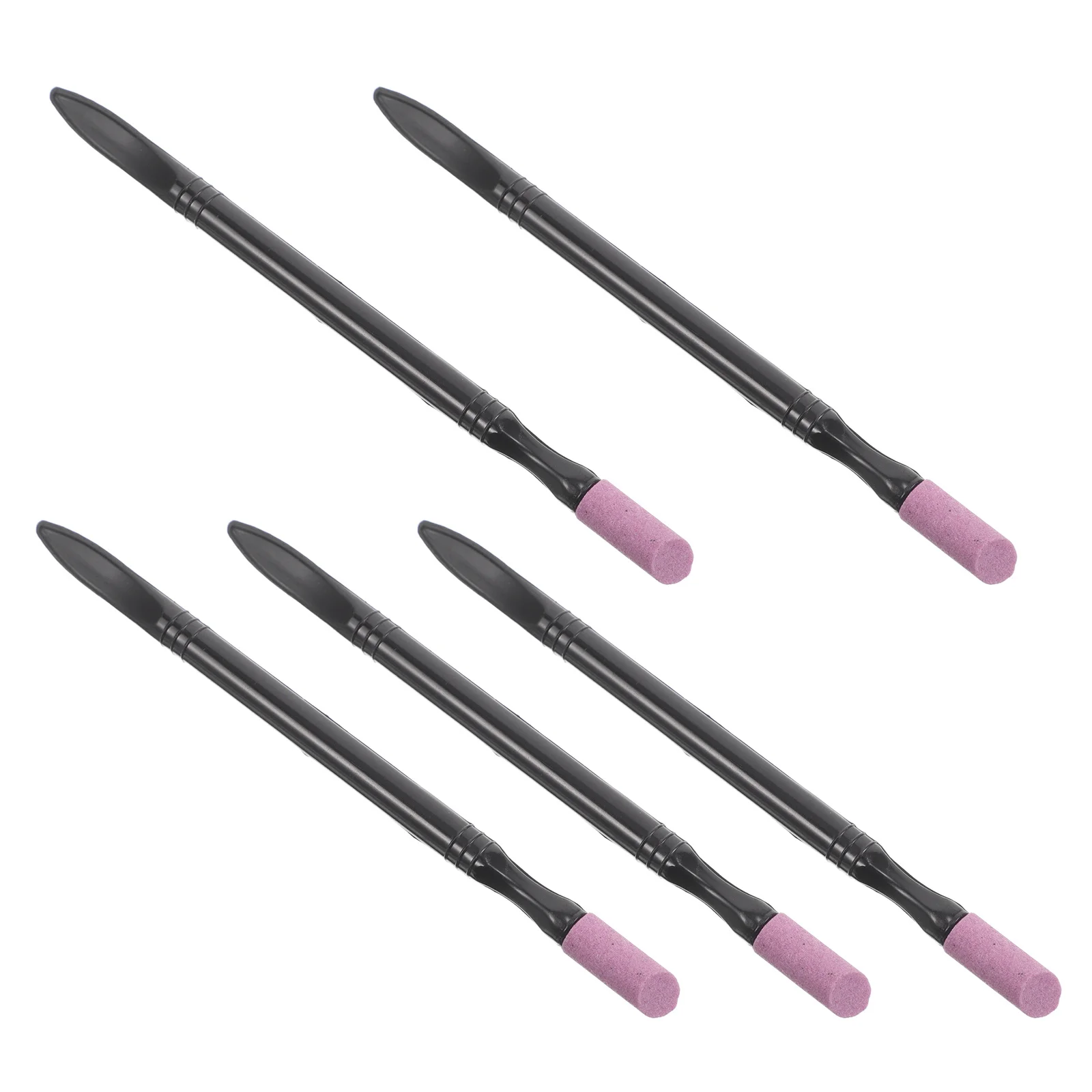 

5pcs Polish Pen Dual Head Sanding Tool For Cuticle Removal Dead Skin Manicure Portable Electric Nail Art Equipment Grinding