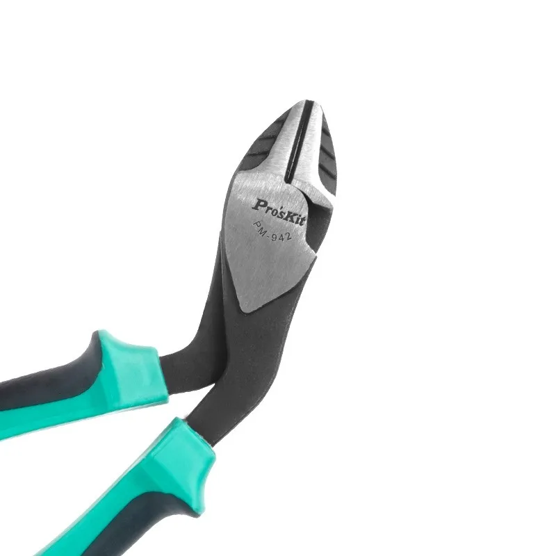 PM-942 Pro'sKit สายไฟ Cutters 45 องศาดัดหัวเหล็กจังหวัด Force สาย Stripper Plier