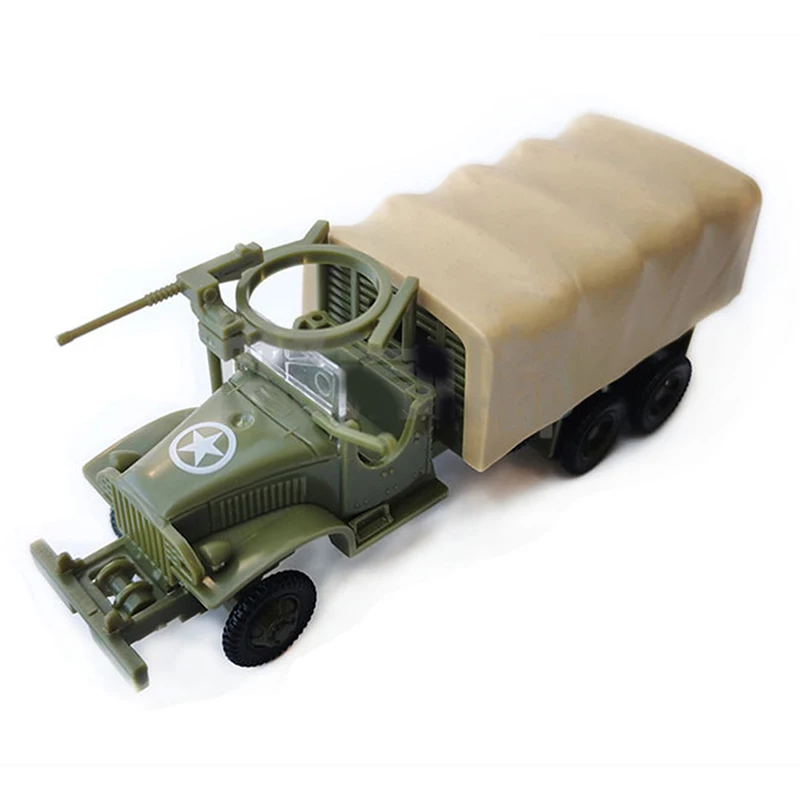 4D Model 1/72 Jimsy Allied Truck CCKW353 Off-road Vehicle Glue Free Assembly Model Toy Car