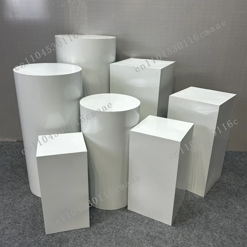 Wedding props wrought iron cylindrical dessert table welcome area dessert table cake table window creative ornament