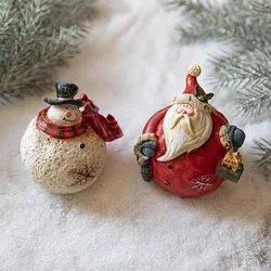 Christmas Painted Resin Santa Claus Gnome Ornaments Christmas Decorations Accessories Desktop Scene Layout Props