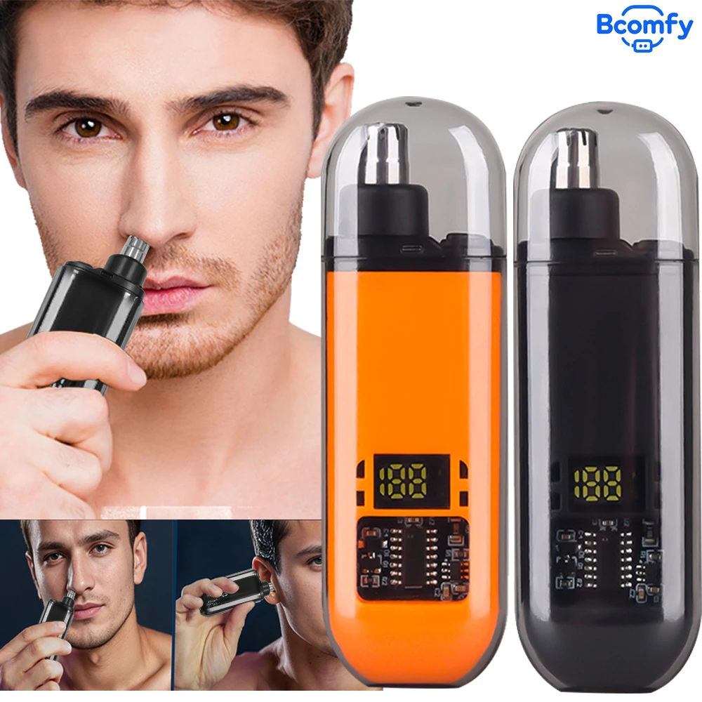 Nose Hair Trimmer Mini Portable Nose Hair Remover Nose Hair Clipper for Men Rechargeable  Painless Nose and Ear Trimmer
