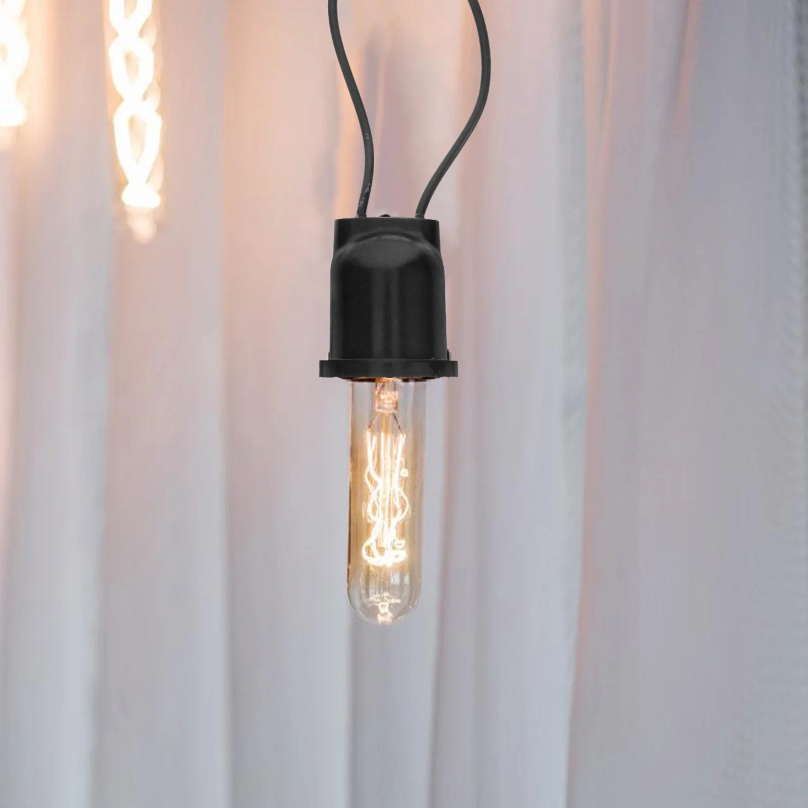 

2 шт. водонепроницаемая розетка, устойчивая к высоким температурам, простая установка, держатель лампы для люстр, настенные светильники E27, цоколь для лампочки