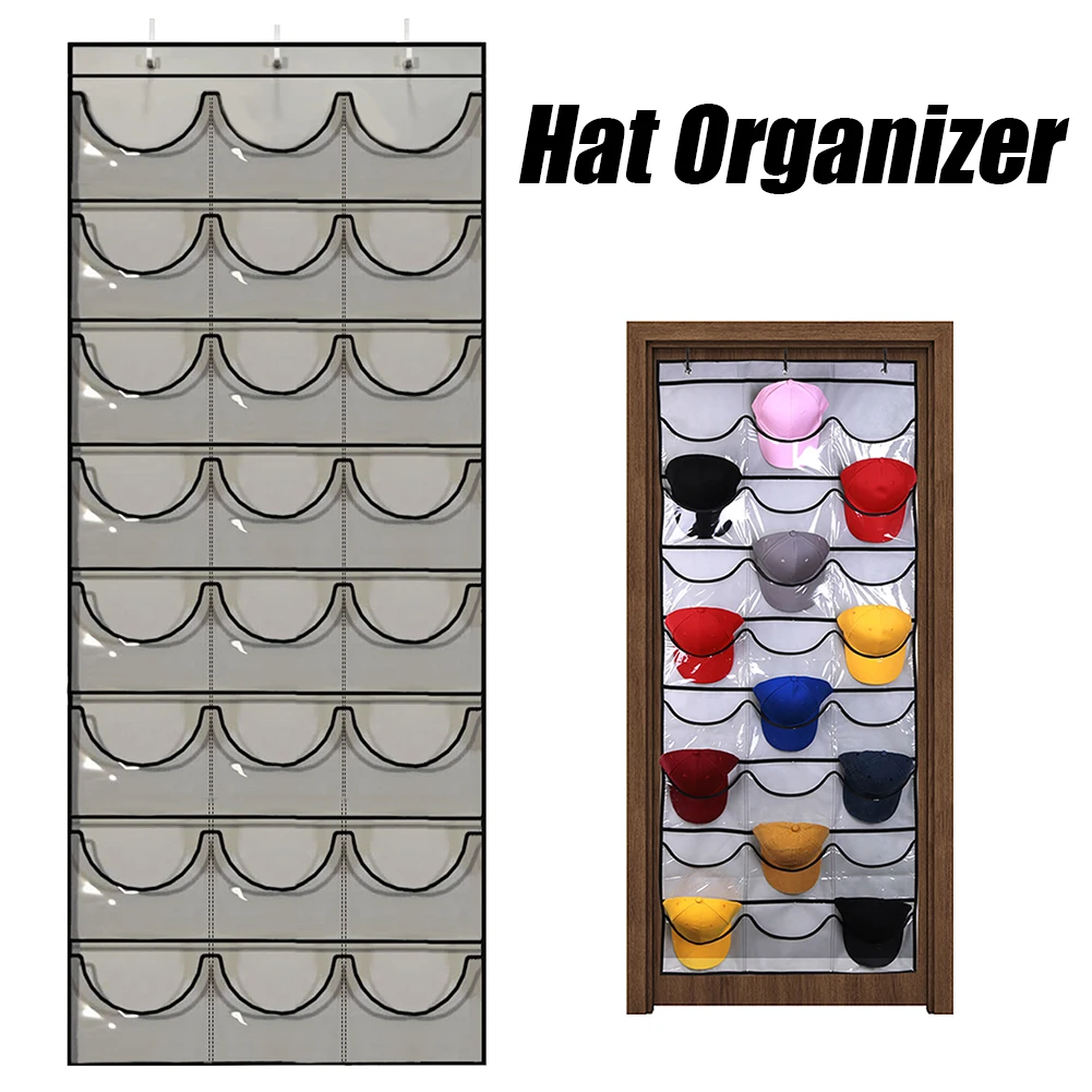 

Настенный органайзер для головных уборов: вешалка для бейсболок с 3 крючками, для хранения и защиты шляп на стене или за дверью