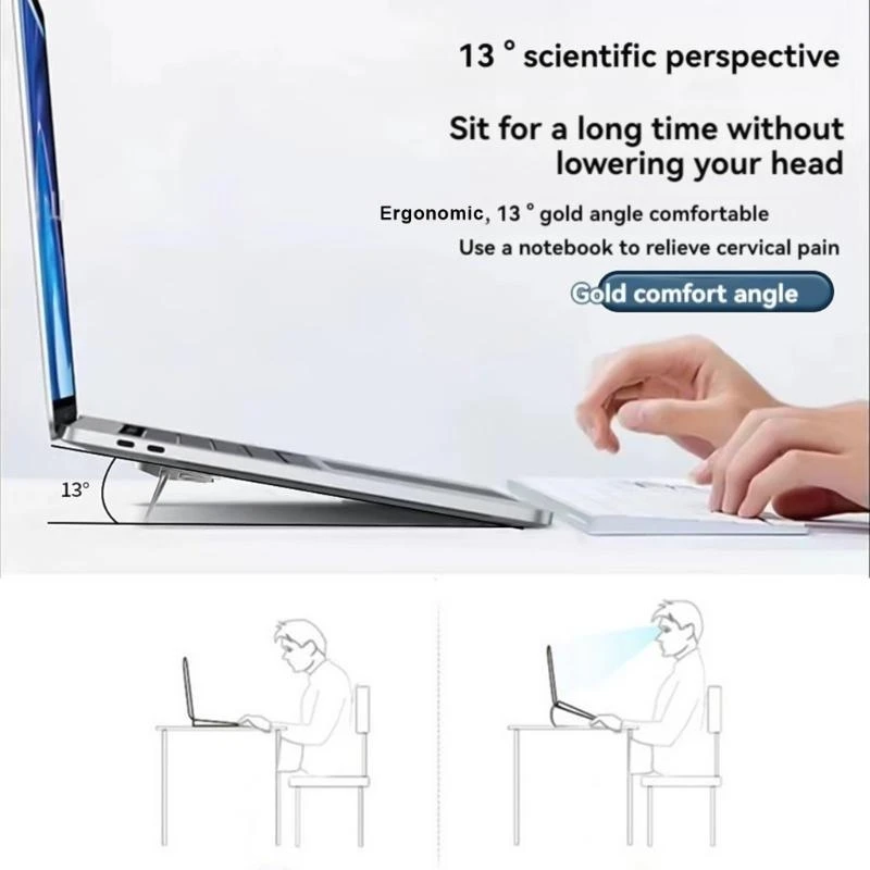 090f 2 pcs Notebook invisibile supporto per laptop adattabile visualizzazione ottimale