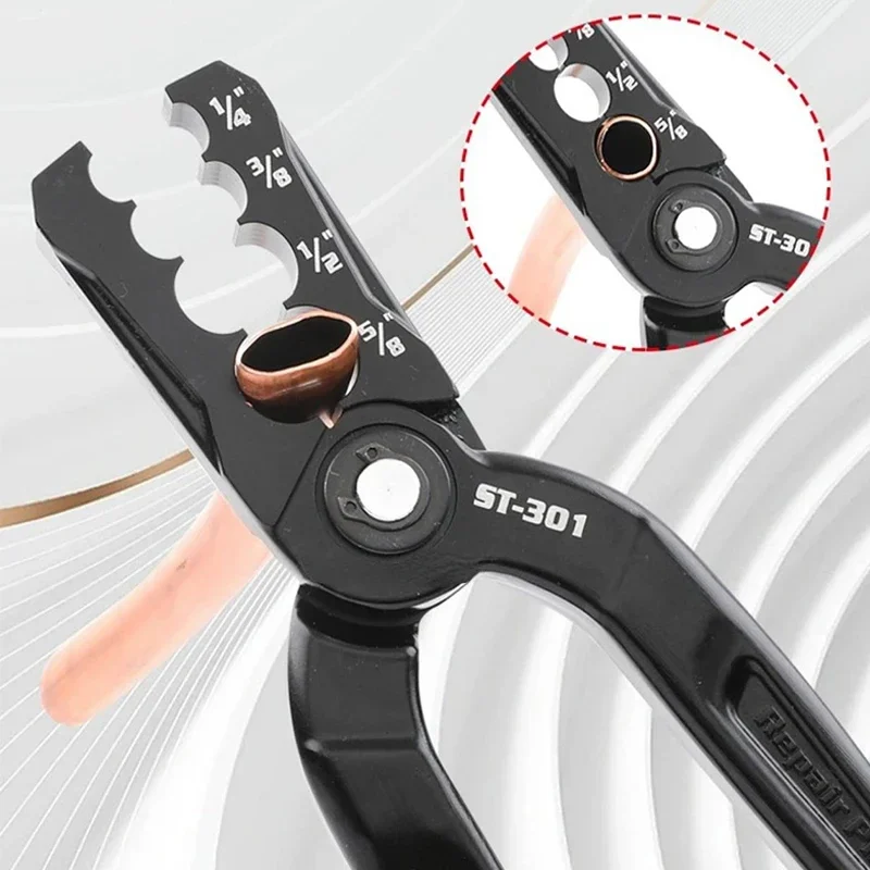 Copper Tube Repair Pliers DSZH ST301 Versatile Round Pipe Repair Clamp Compound Rounder and Flat Folding Tube Fix Leaks Easily