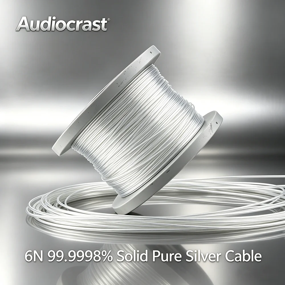 Premium Solid Pure Silver DIY Audio Wire | 99.99998% Bare Cable for HIFI Headphone &